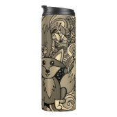 Foxy Sepia Tone Thermosbeker (Geroteerd rechts)