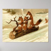 Foxy Sleigh Ride Poster (Voorkant)