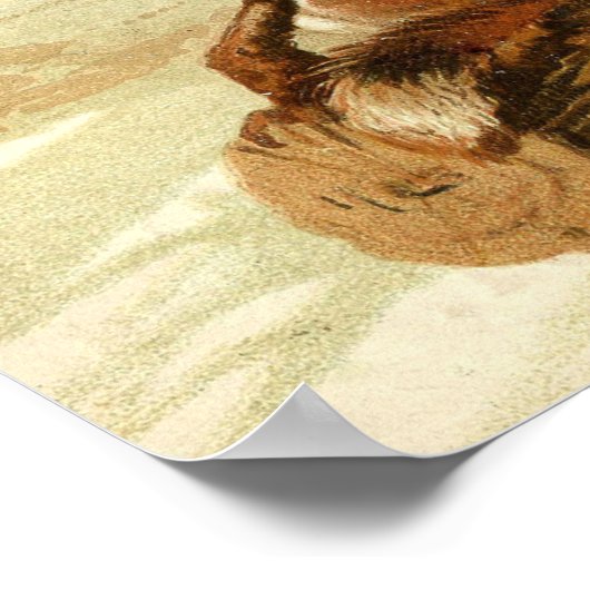 Foxy Sleigh Ride Poster (Hoek)