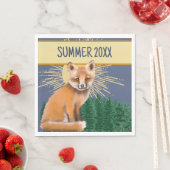 Foxy Summer Paper Napkin Servet (Insitu)