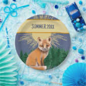Foxy Summer Papieren Bordje (Feest)