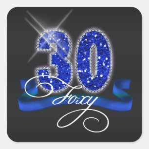 Foxy Thirty Sparkle ID191 Vierkante Sticker