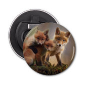 Foxy Triplets Button Flesopener (Voorkant)