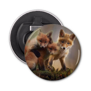 Foxy Triplets Button Flesopener