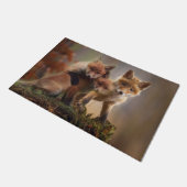 Foxy Triplets Deurmat (Schuin)