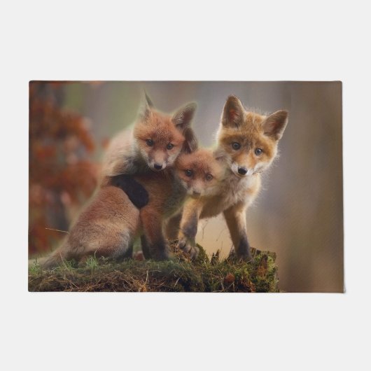 Foxy Triplets Deurmat (Voorkant)
