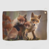 Foxy Triplets Golfhanddoek (Horizontaal)