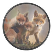 Foxy Triplets Hockey Puck (Voorkant)