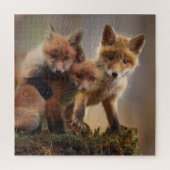 Foxy Triplets Legpuzzel (Verticaal)