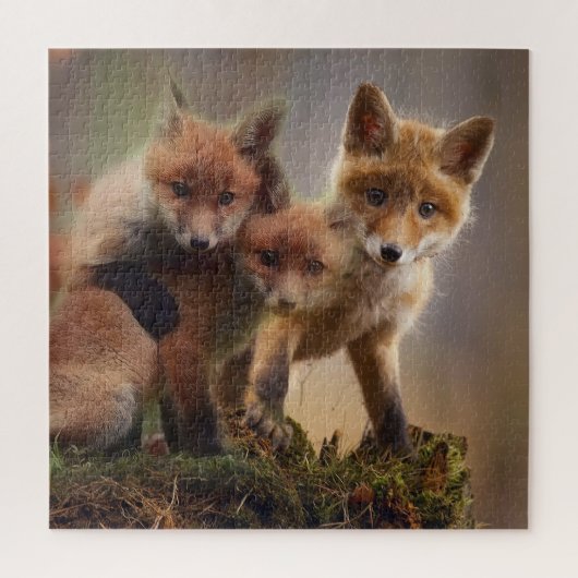 Foxy Triplets Legpuzzel (Verticaal)