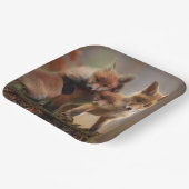 Foxy Triplets Papieren Bordje (Gebogen)