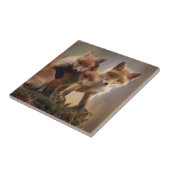 Foxy Triplets Tegeltje (Zijkant)