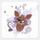Foxy-ventilator Vierkante Sticker (Voorkant)