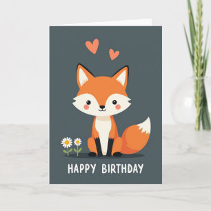 Foxy Verjaardagskaart Kaart