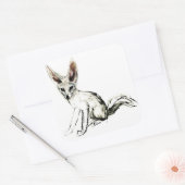 Foxy Vierkante Sticker (Envelop)