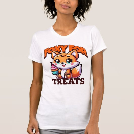 Foxy voor Schattigee Fox T-shirt (Voorkant)