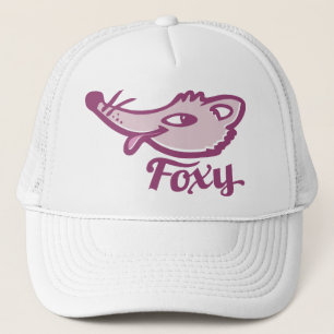 Foxy vos roze grafische meisjes hoed trucker pet