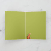 Foxy Vriend Verjaardag Kaart (Binnen)