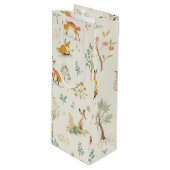 "Foxy Wine Gift Bag" Wijn Cadeautas (Voorkant Gekanteld)