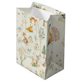 "Foxy Woodland Gift Bag" Medium Cadeauzakje (Voorkant Gekanteld)