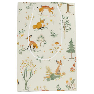 "Foxy Woodland Gift Bag" Medium Cadeauzakje