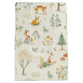 "Foxy Woodland Gift Bag" Medium Cadeauzakje (Achterkant)