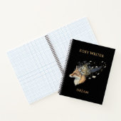 Foxy Writer Celestial Dream | Whimsical Vos & Quil Notitieboek (Binnen)