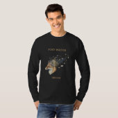 Foxy Writer Celestial Dream | Whimsical Vos & Quil T-shirt (Voorkant volledig)