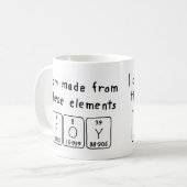 Foy periodieke table name mok (Voorkant links)