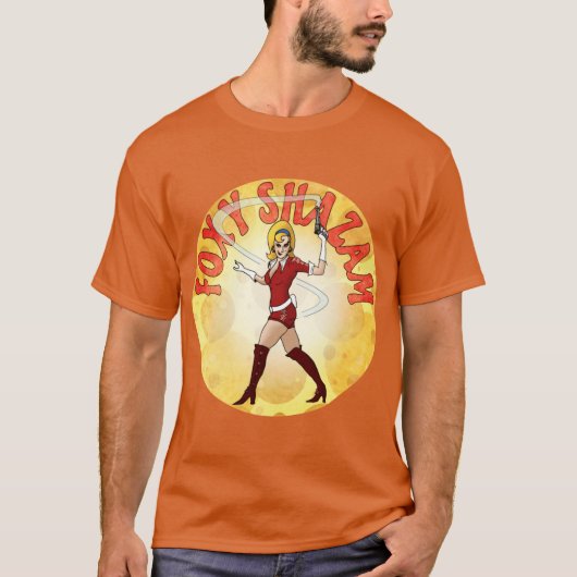 Foy Shazam 1960s Retro Beeld T-shirt (Voorkant)