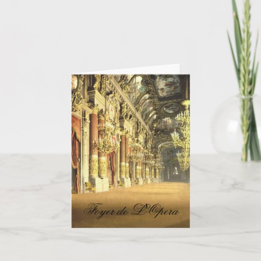 Foyer van L'Opera Blank Note Card Kaart (Voorkant)