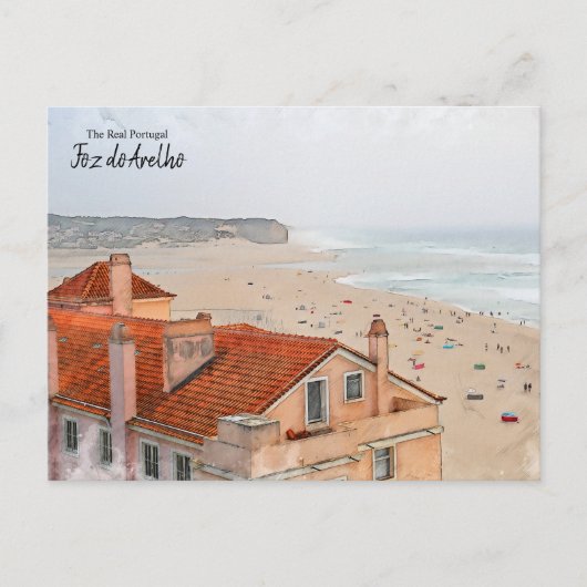 Foz do Arelho Portugal Briefkaart (Voorkant)