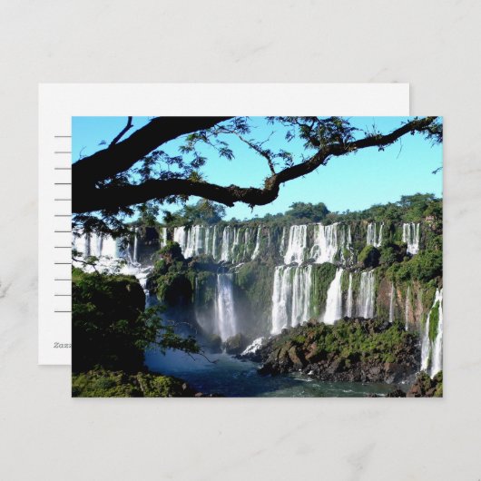 Foz do Iguaçu/Iguazu-Herfsten Briefkaart (Voorkant / Achterkant)