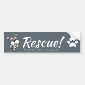 Fozi - Schnauzer Rescue Bumpersticker (Voorkant)