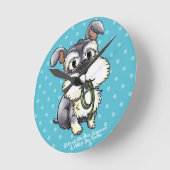 Fozi Schnauzer -  wandklok (Hoek)