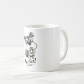 Fozi Schnauzer - Witte Mok (Voorkant rechts)