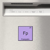 Fp - Facepalm Grappig Element Meme Chemie T-shirt Magneet (Insitu (Vaatwasser))