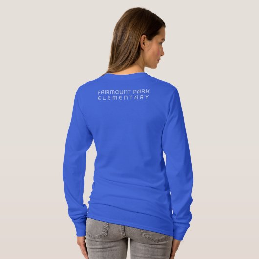 FPE Falcon Blue Dames T-shirt met lange mouwen (Achterkant volledig)
