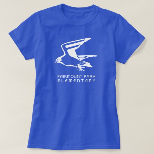FPE Falcon Dames Blauw T-shirt (Design voorkant)