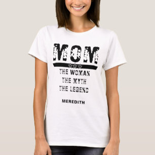 FPersonalized MOM DE VROUW... Grunge T-shirt
