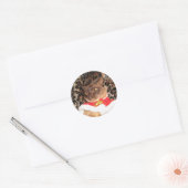 FPG Xmas Birmees 2 - Ronde Sticker (Envelop)