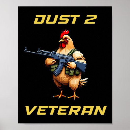 Fps Gamer Grappig Cs Eerste Persoon Competitief Ga Poster (Voorkant)