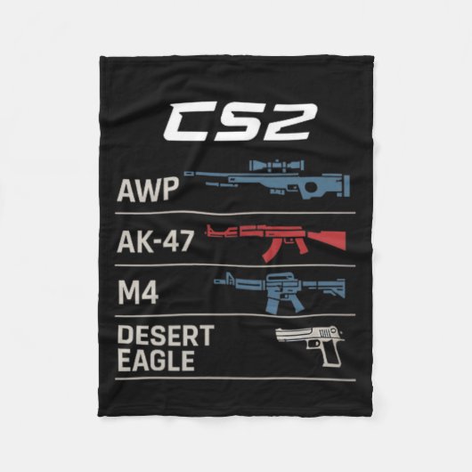 Fps Gamer Grappige Cs Eerste Persoon Competitieve Fleece Deken (Voorkant)