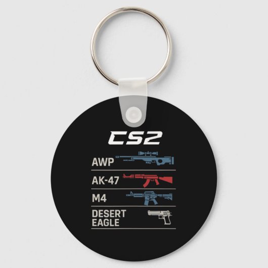 Fps Gamer Grappige Cs Eerste Persoon Competitieve Sleutelhanger (Voorkant)