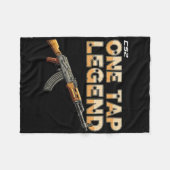 Fps-gamer grappige Cs first person competitieve ga Fleece Deken (Voorkant (Horizontaal))