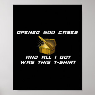 Fps-gamer grappige Cs first person competitieve ga Poster