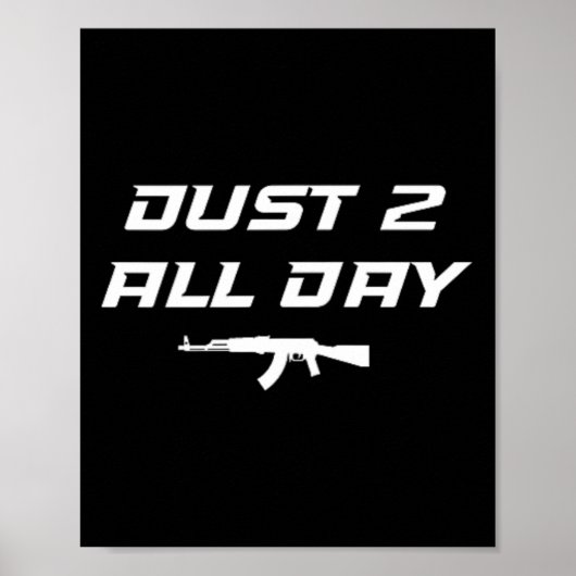 Fps-gamer grappige Cs first person competitieve ga Poster (Voorkant)
