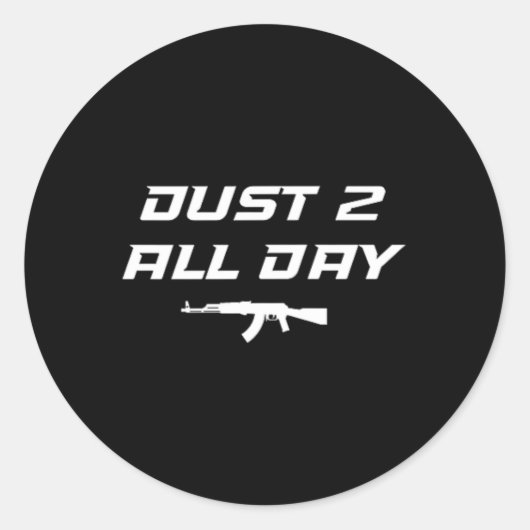 Fps-gamer grappige Cs first person competitieve ga Ronde Sticker (Voorkant)