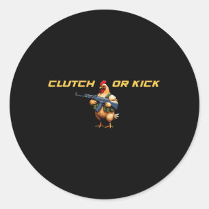 Fps-gamer grappige Cs first person competitieve ga Ronde Sticker