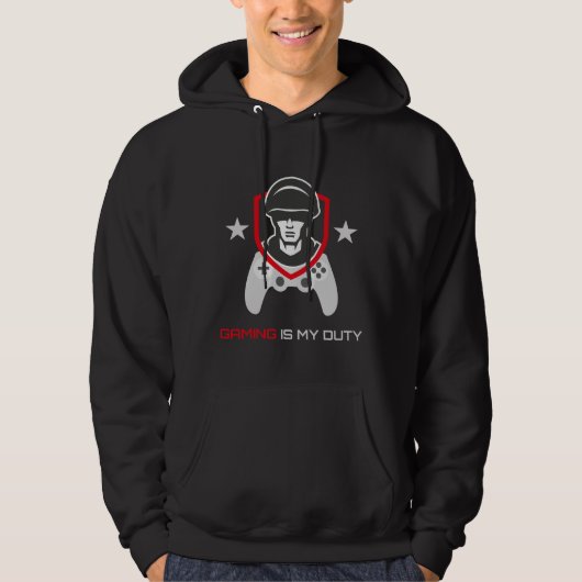 FPS-gamer op duty Hoodie (Voorkant)